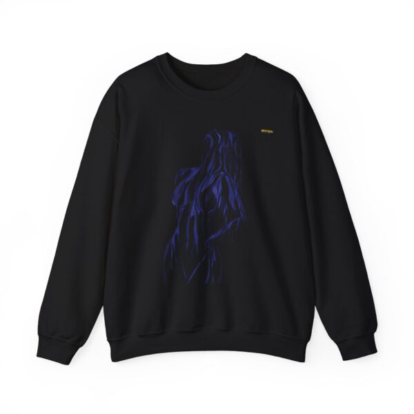 Crewneck Sweatshirt — Abstract Dot Art Female Silhouette Graphic