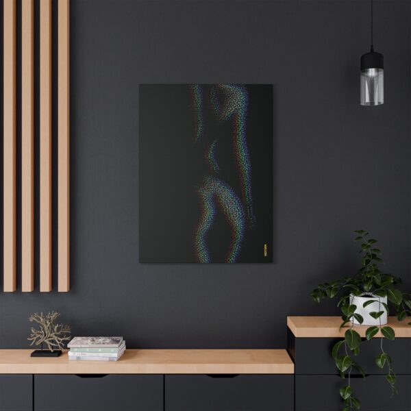 Sensual Satin Canvas Art Print, Abstract Wall Decor, Modern Home Decor, Unique Gift for Art Lovers, Contemporary Artwork, Bedroom Decoration