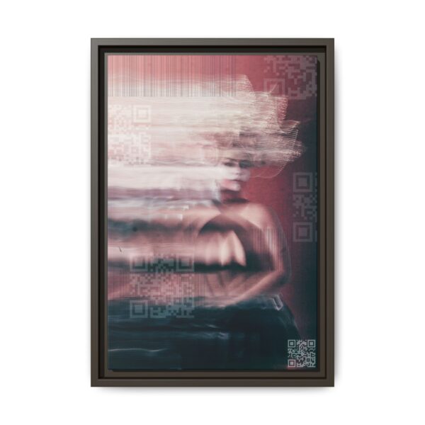 15713719691265747650_2048.jpeg Abstract Glitch Portrait Matte Canvas Print (Framed)