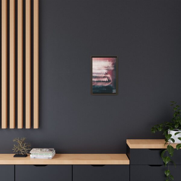 2165127808903159271_2048.jpeg Abstract Glitch Portrait Matte Canvas Print (Framed)