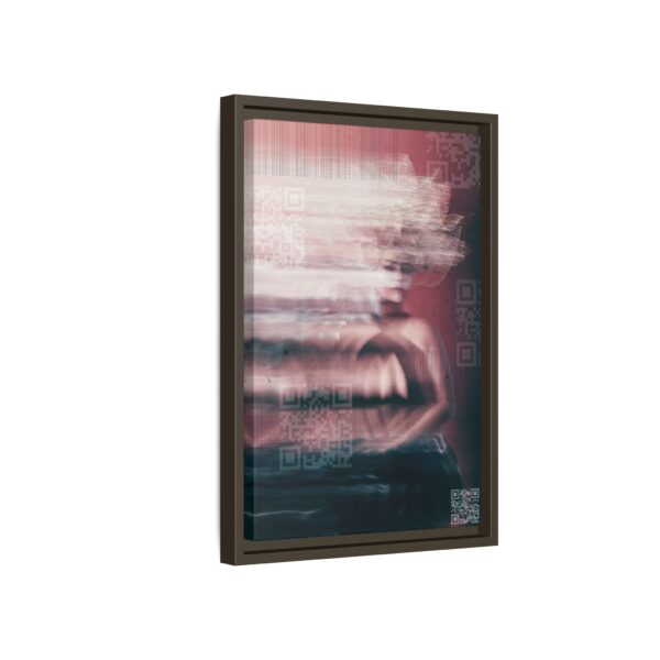 2204982609918705953_2048.jpeg Abstract Glitch Portrait Matte Canvas Print (Framed)